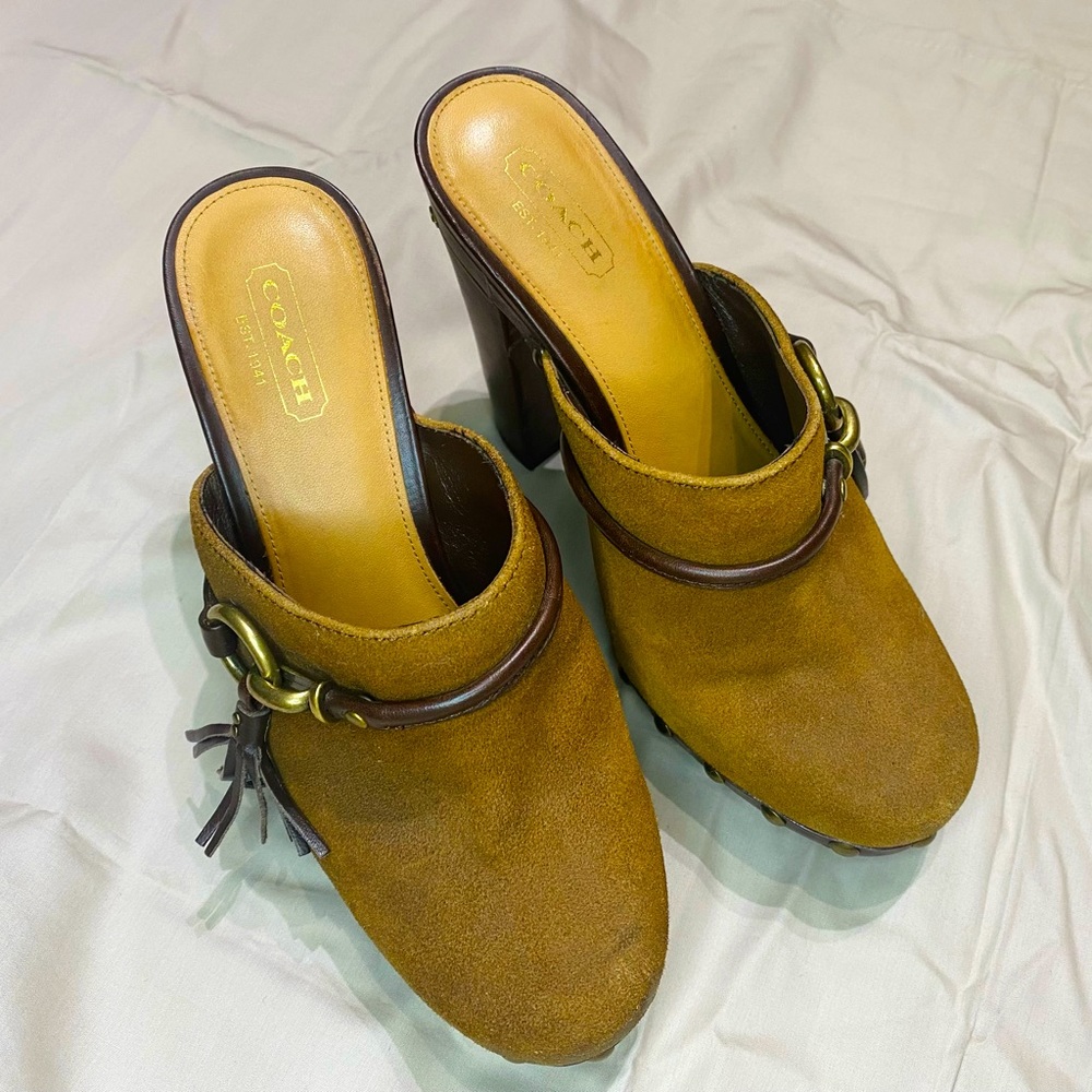 coach shoes brown leather